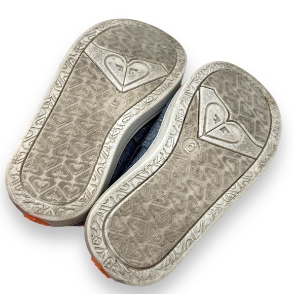 4 for $20 SALE! Roxy RG Ahoy II Infant Toddler Denim Boat Shoes Slip Ons, Size 6 - Picture 8 of 8
